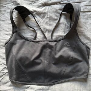 Adidas Women's Charcoal Sports Bra